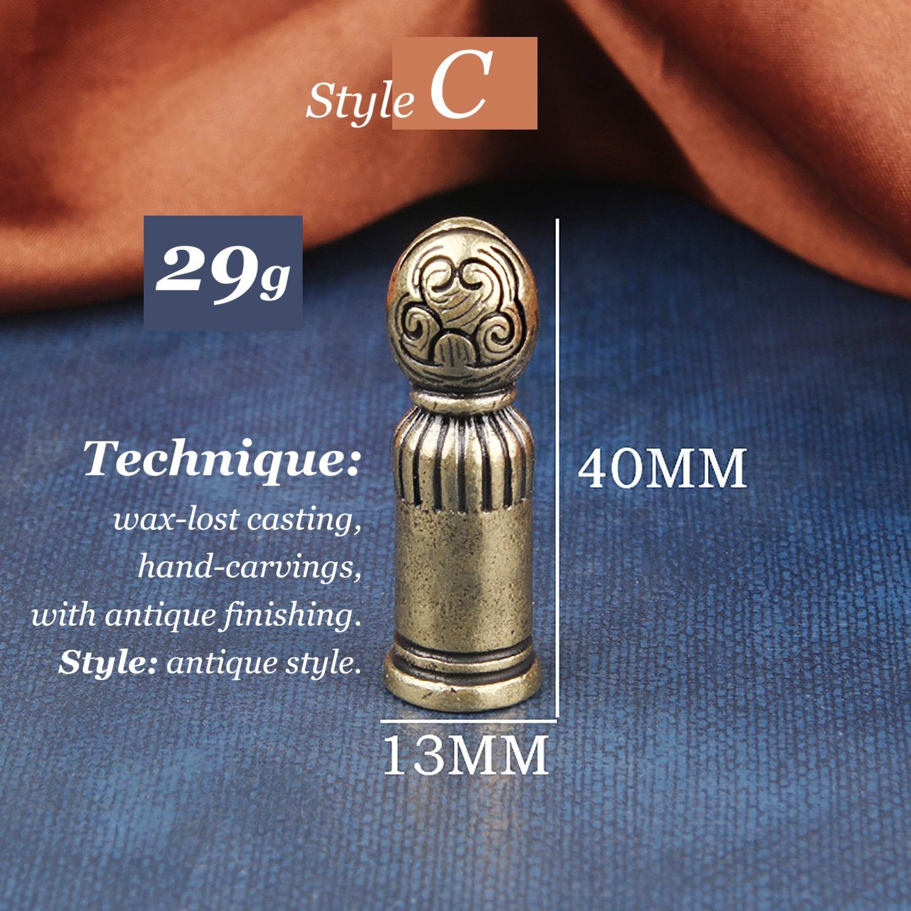 Brass Signet Kalachakra Tibetan Auspicious Buddhism Stamps Set Feng Shui Wealth Seal Amulet 10 Powerful Elements Talisman for Prosperity Tranquility - Loton Decor