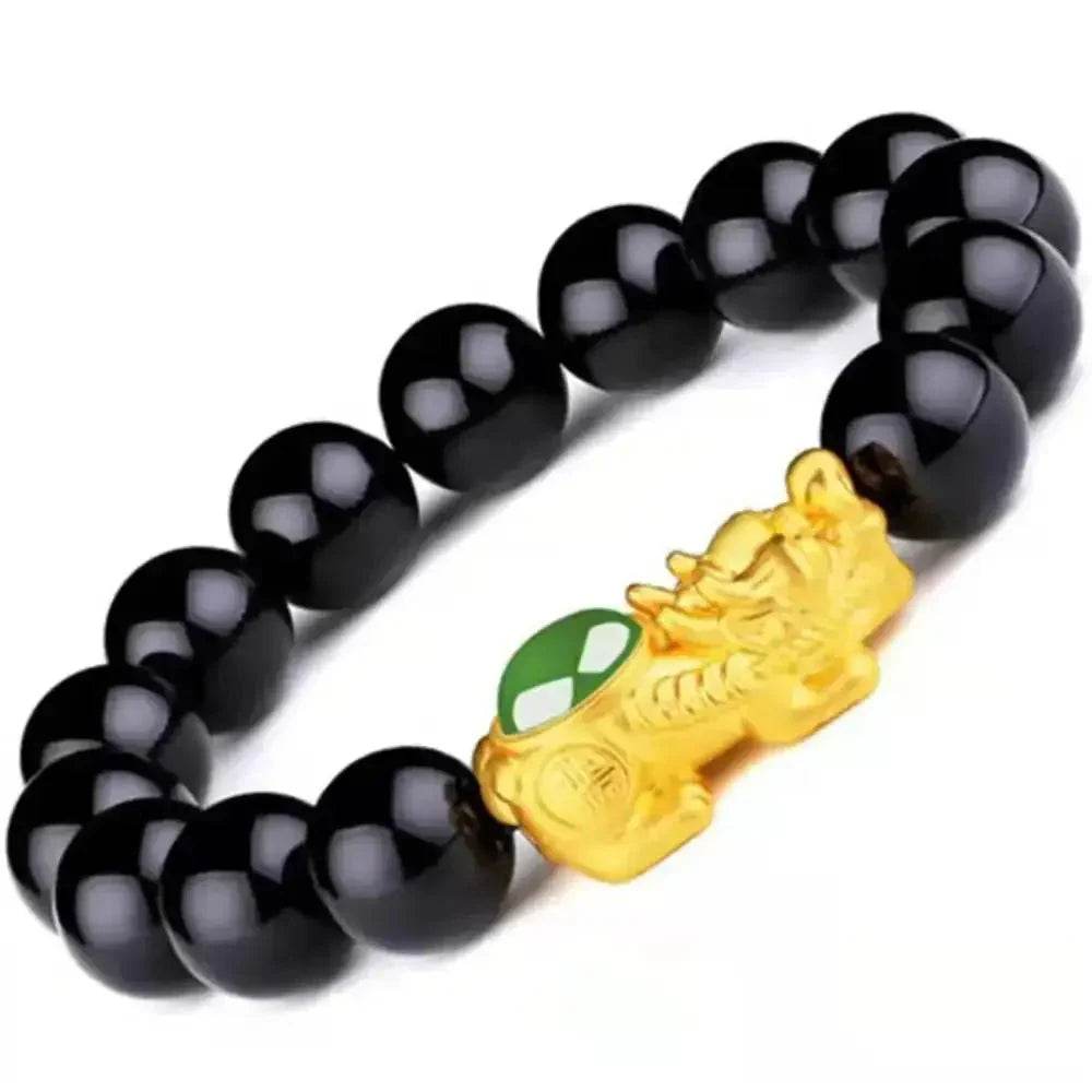 Agate Pixiu Bracelet – Jade Charm Wealth Amulet - Loton Decor