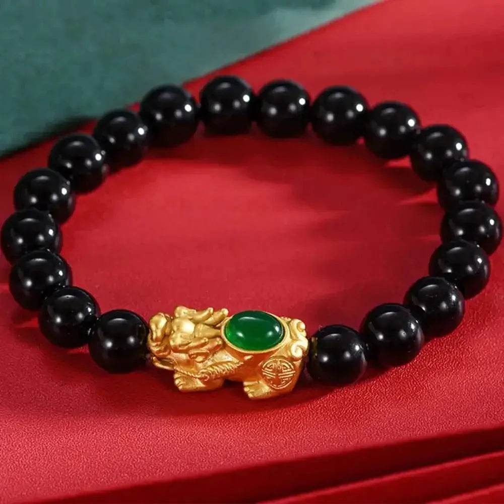 Agate Pixiu Bracelet – Reiki Wealth Love Amulet Women - Loton Decor