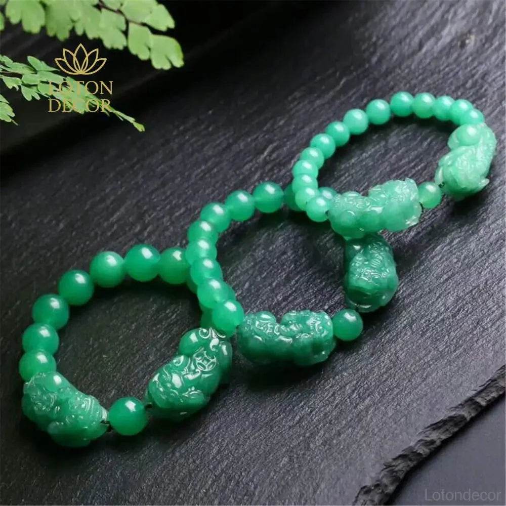 Aventurine Pixiu Bracelet – Couple Wealth Talisman - Loton Decor