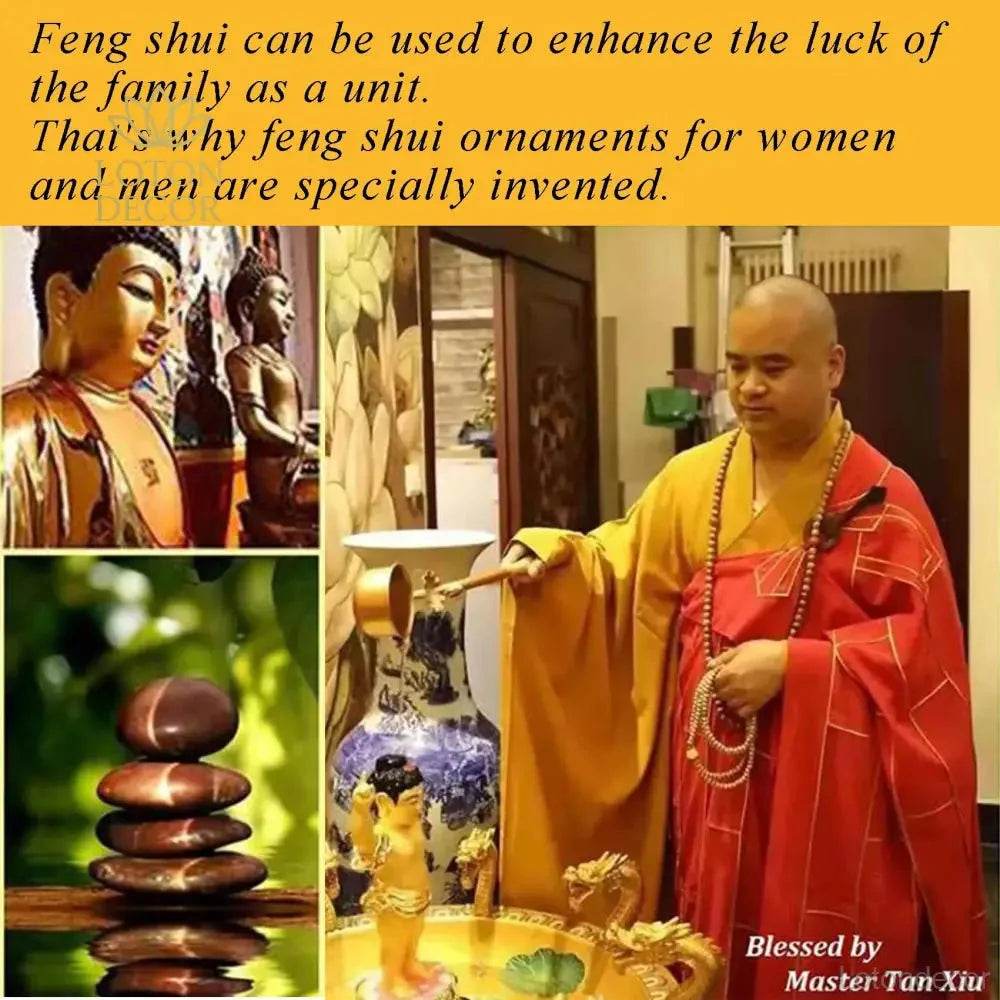 Black Obsidian Buddha Necklace – Feng Shui Long Luck Amulet - Loton Decor
