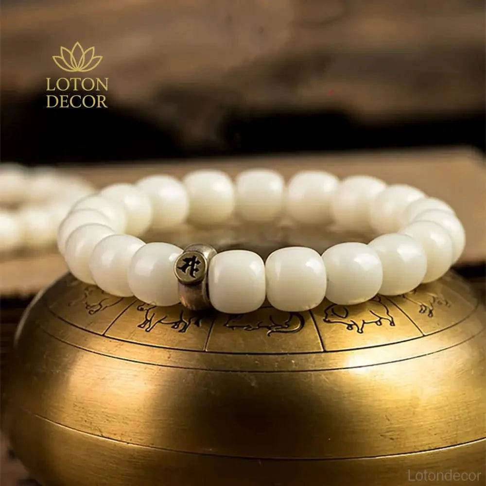 Bodhi & Jade Zodiac Bracelet – Feng Shui Wealth Amulet - Loton Decor