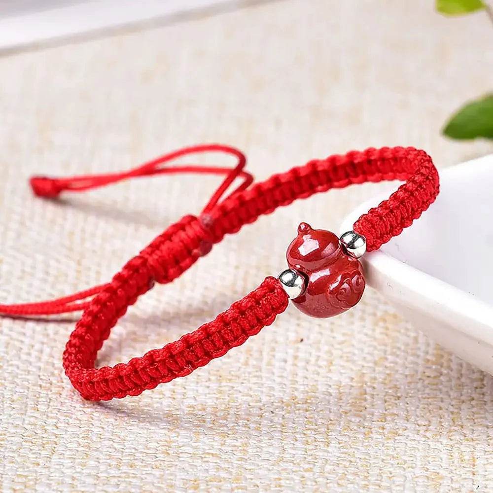 Cinnabar Baby Bracelet – Wealth & Evil Protection Charm - Loton Decor