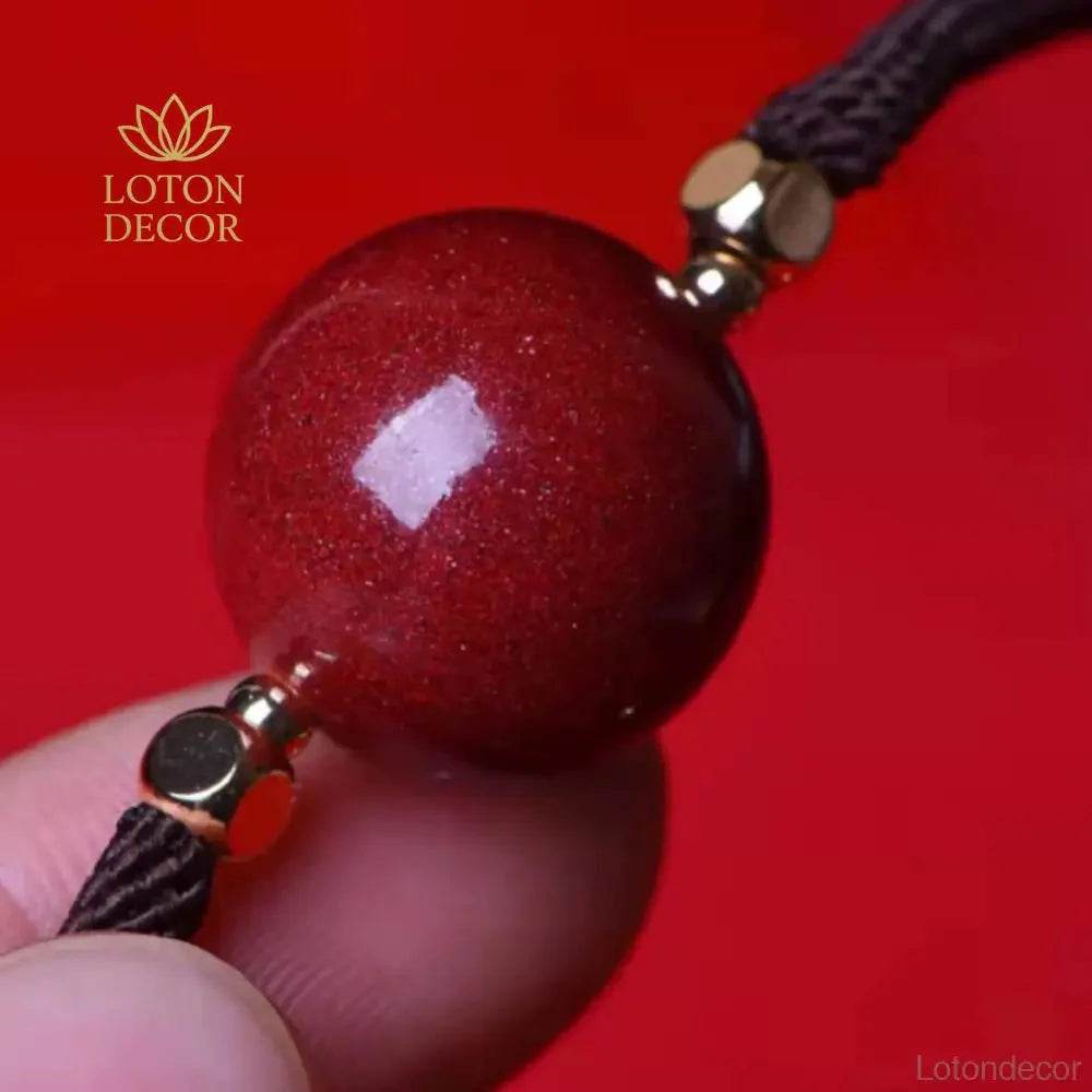 Cinnabar Bead Necklace Bracelet – Feng Shui Luck Charm - Loton Decor