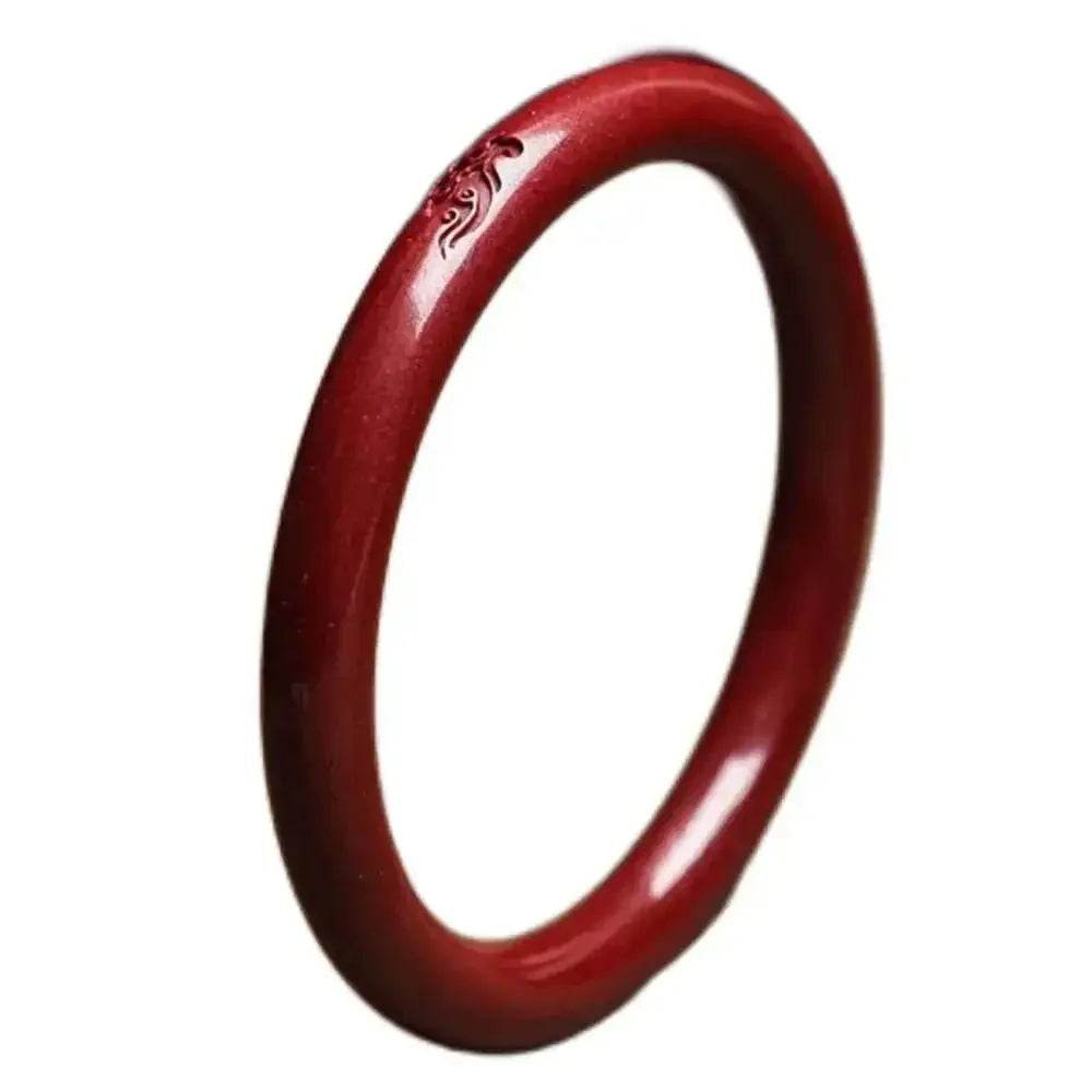 Cinnabar Clouds Bangle – Feng Shui Crystal Wealth Bracelet - Loton Decor
