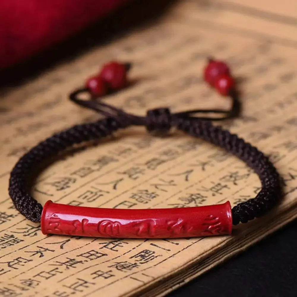Cinnabar Pixiu Mantra Bracelet – Wealth Luck for Women - Loton Decor
