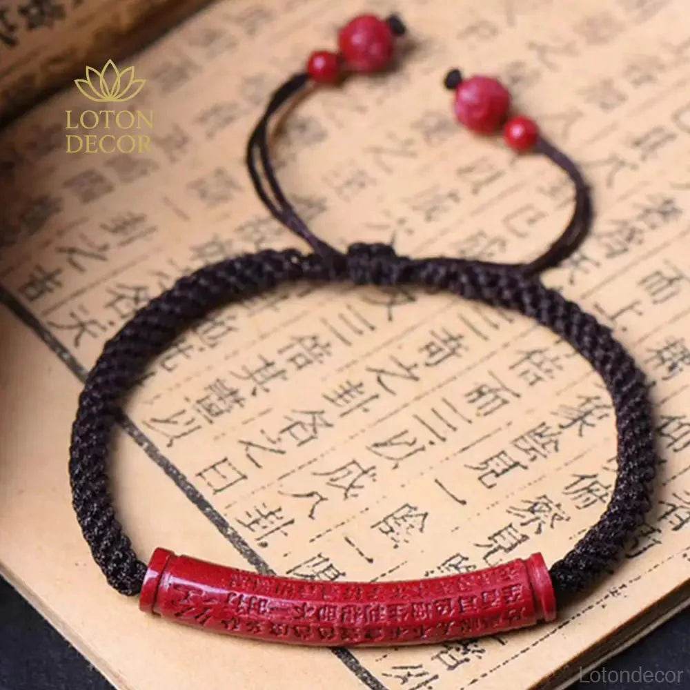Cinnabar Pixiu Mantra Bracelet – Wealth Luck for Women - Loton Decor