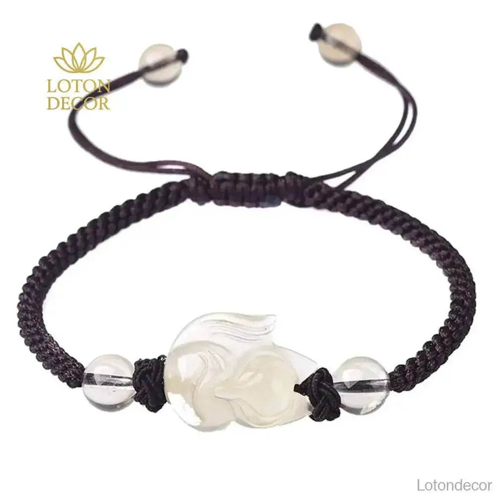Citrine Fox Bracelet – Attract Wealth & Love Amulet - Loton Decor