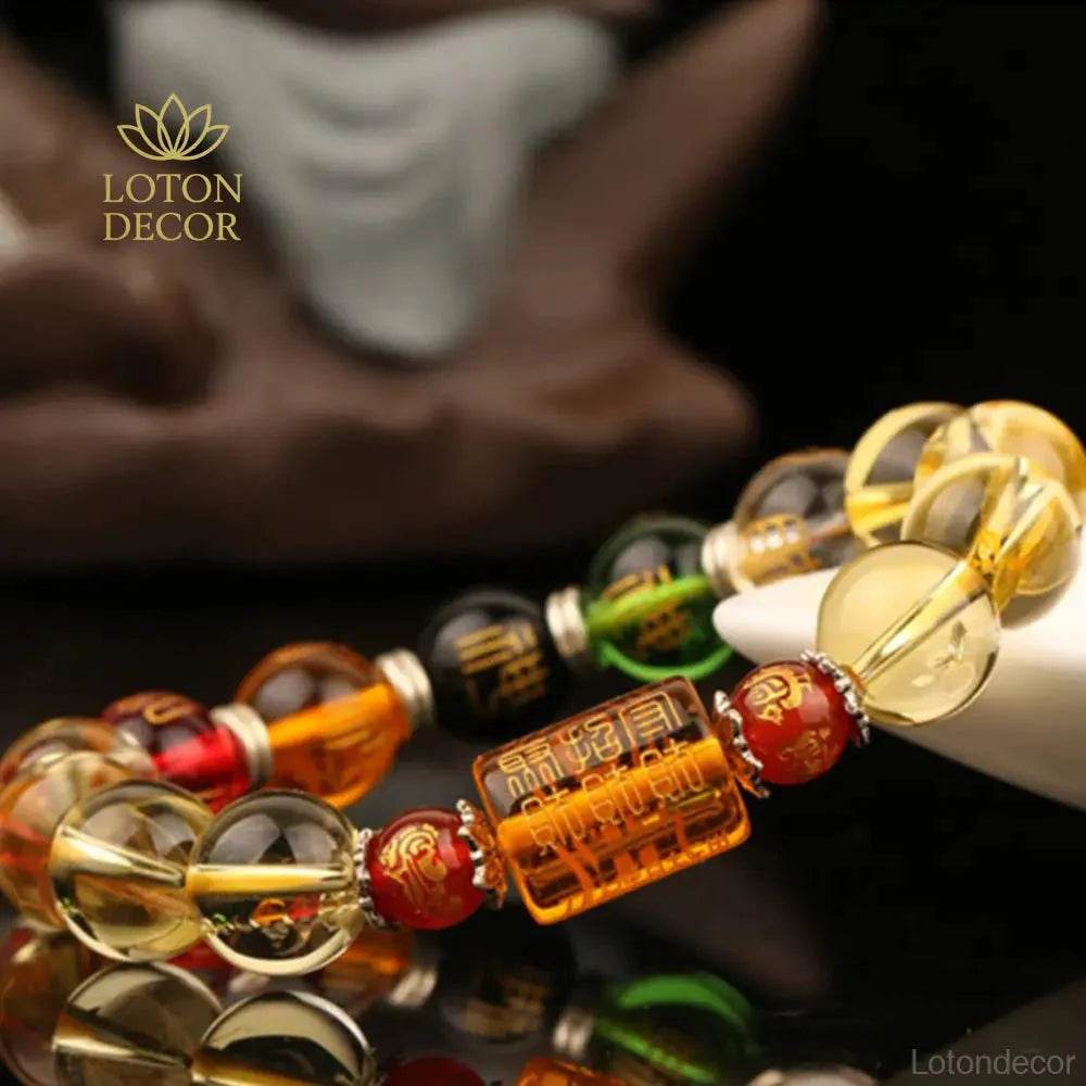 Citrine Pixiu Bracelet – 5 Elements Wealth Talisman - Loton Decor