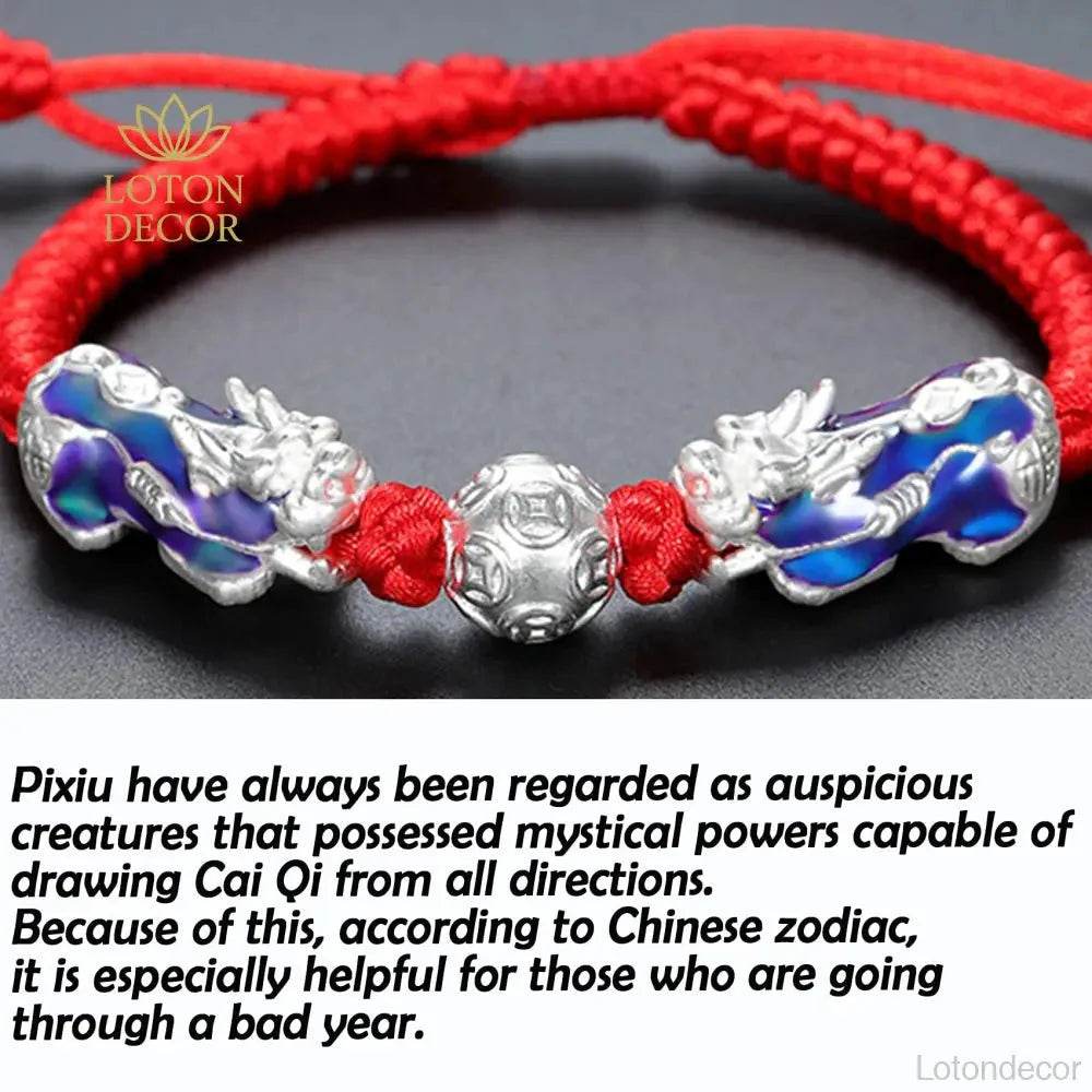 Color-Changing Pixiu Bracelet – Feng Shui Protection - Loton Decor