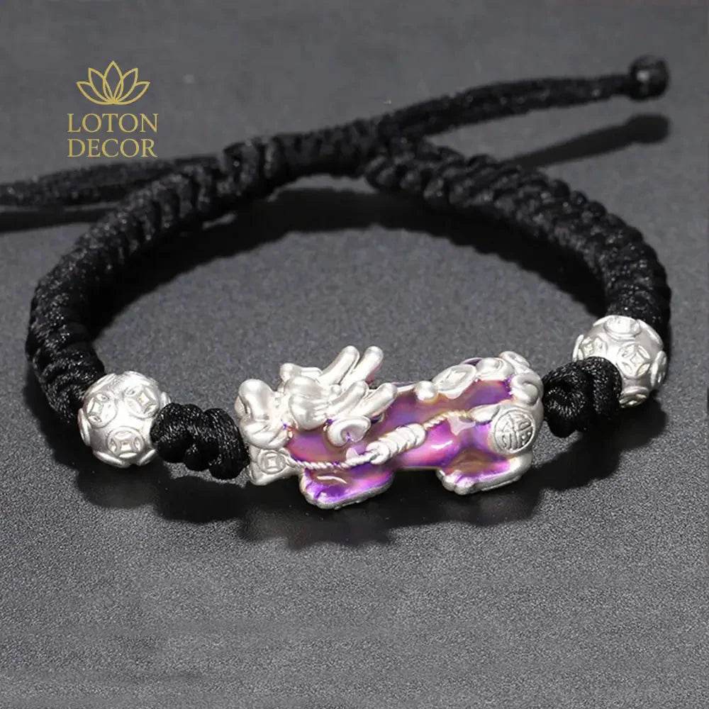 Color-Changing Pixiu Bracelet – Wealth Amulet for Luck - Loton Decor