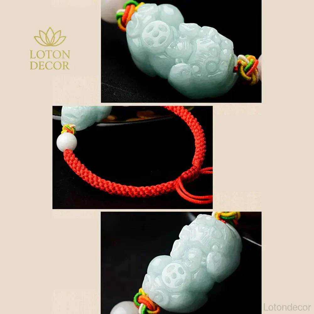 Emerald Pixiu Bracelet – Wealth & Protection Crystal - Loton Decor
