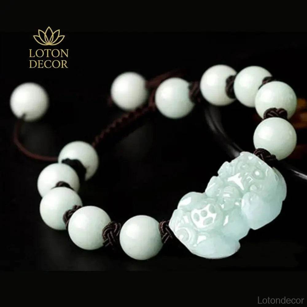 Emerald Pixiu Bracelet – Wealth & Protection Crystal - Loton Decor