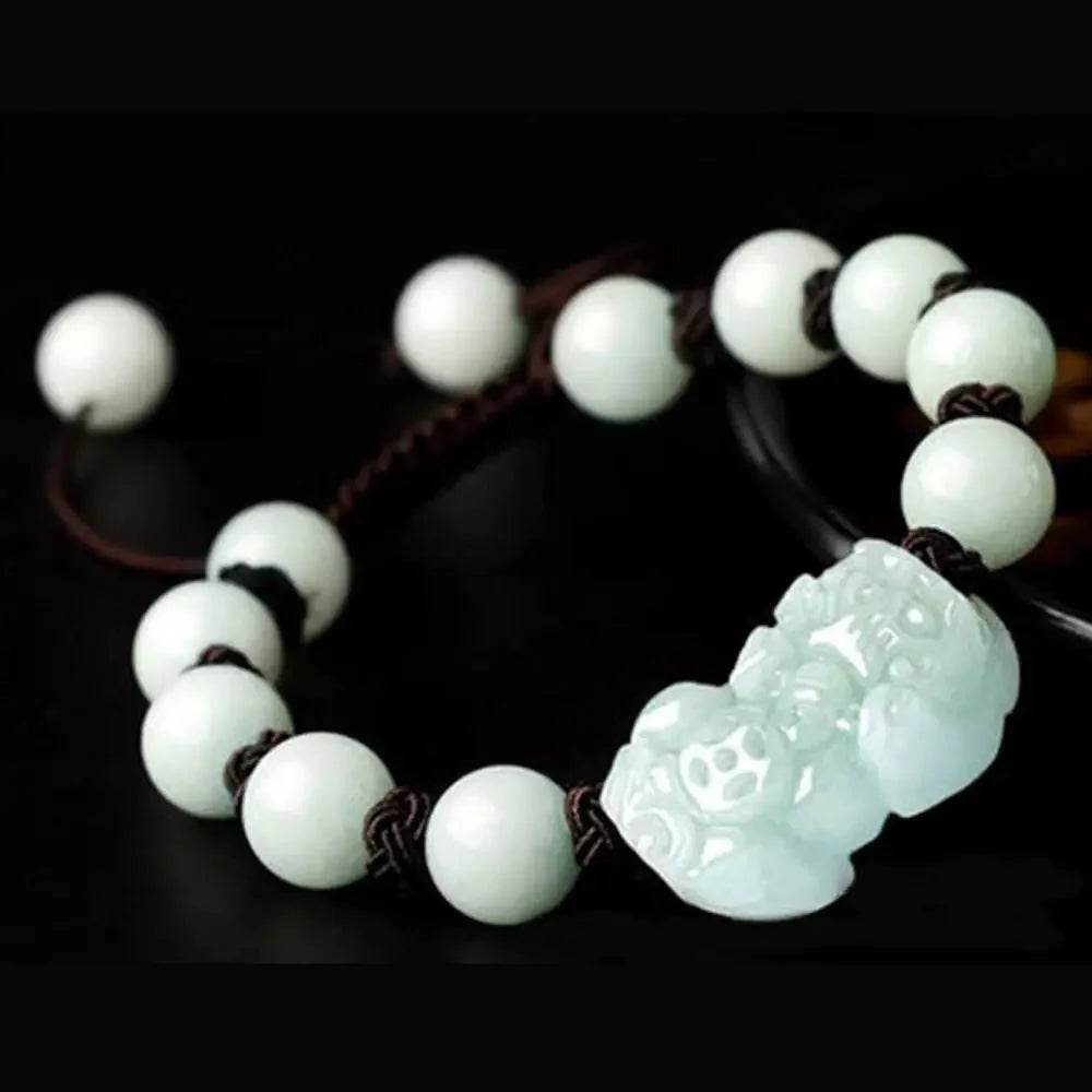 Emerald Pixiu Bracelet – Wealth & Protection Crystal - Loton Decor