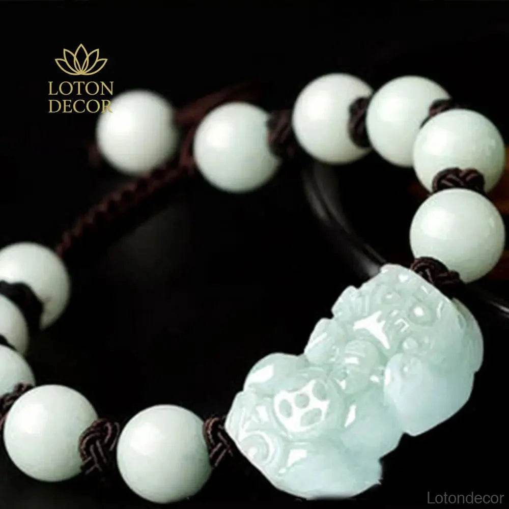 Emerald Pixiu Bracelet – Wealth & Protection Crystal - Loton Decor