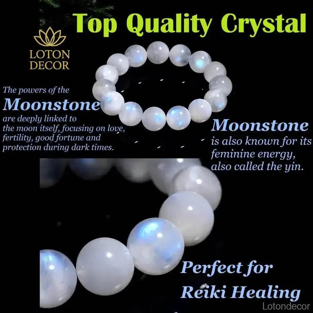 Feng Shui 999 Pure Silver Pi Xiu Bracelet 7A Moonstone Pi Yao Charm Amulet - Loton Decor