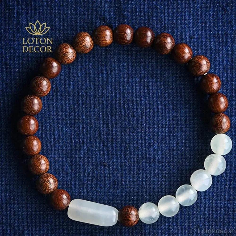 Golden Sandalwood Jade Bracelet – Attract Prosperity - Loton Decor