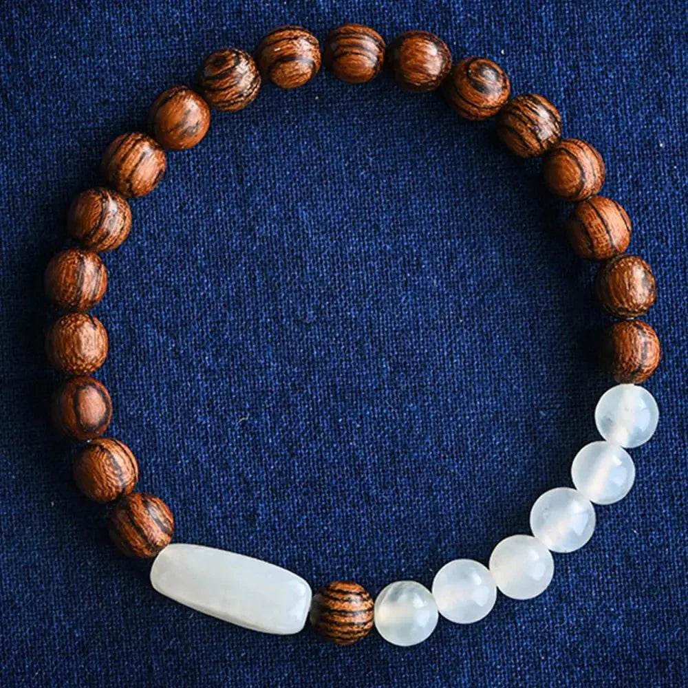 Golden Sandalwood Jade Bracelet – Attract Prosperity - Loton Decor