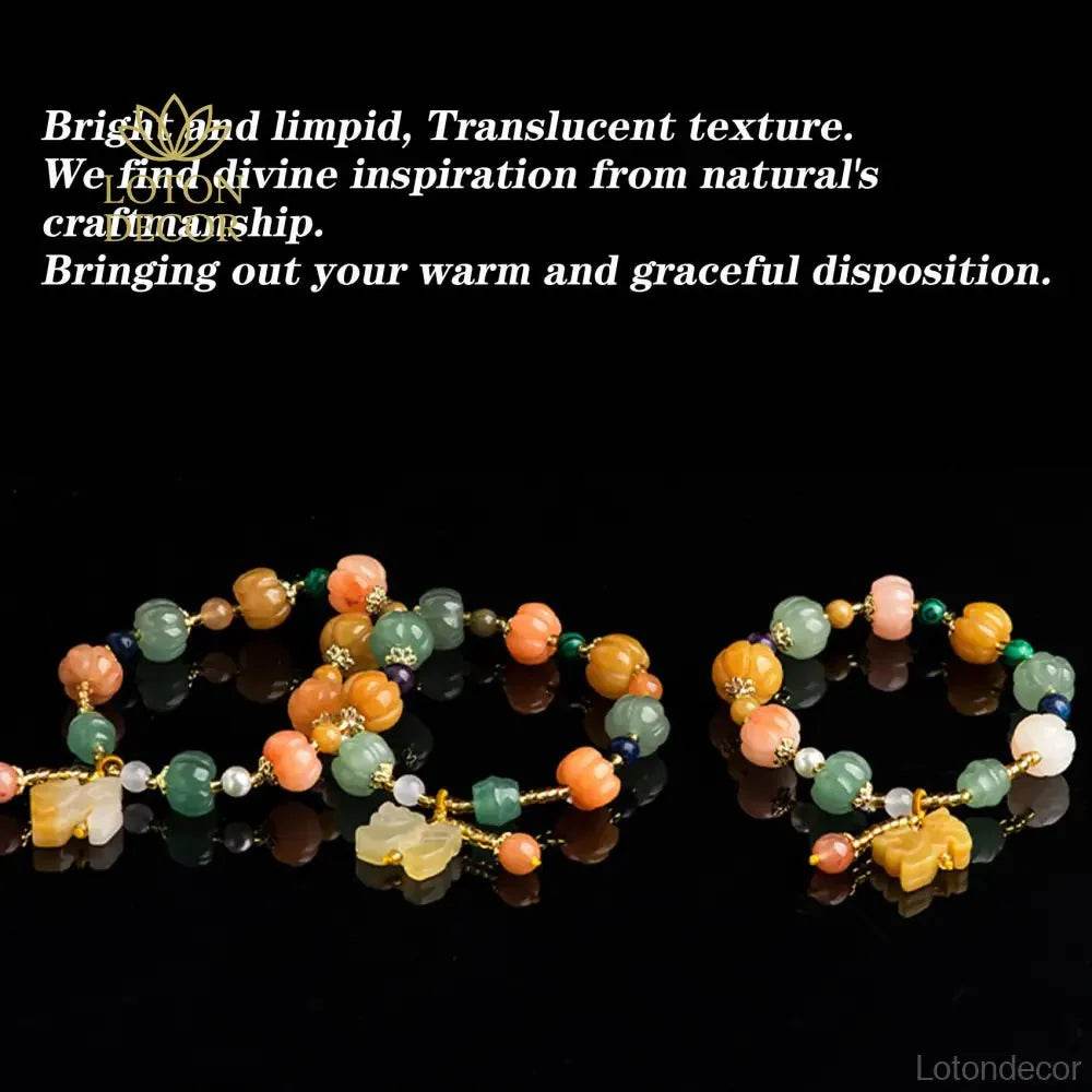 Golden Silk Jade Pixiu Bracelet – Fortune Chakra Amulet - Loton Decor