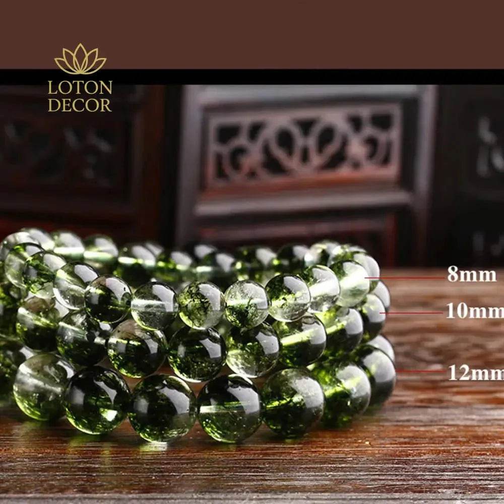 Green Ghost Crystal Couple Bracelet – Lucky Wealth & Protection Charm - Loton Decor