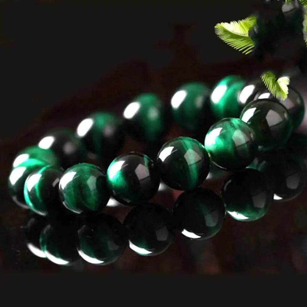 Green Tiger Eye Bracelet – Mantra Wealth Beads Unisex - Loton Decor