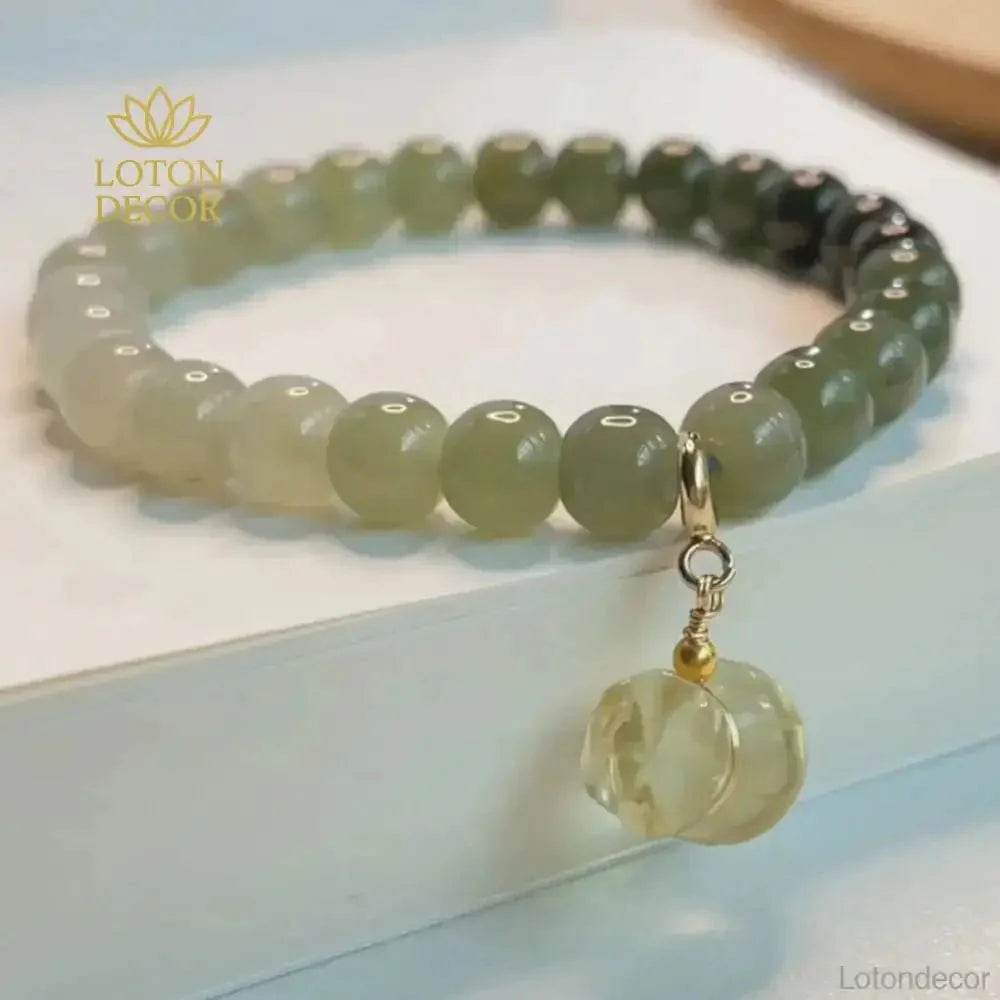 Hetian Jade Money Bag Bracelet – Lucky Wealth Amulet - Loton Decor