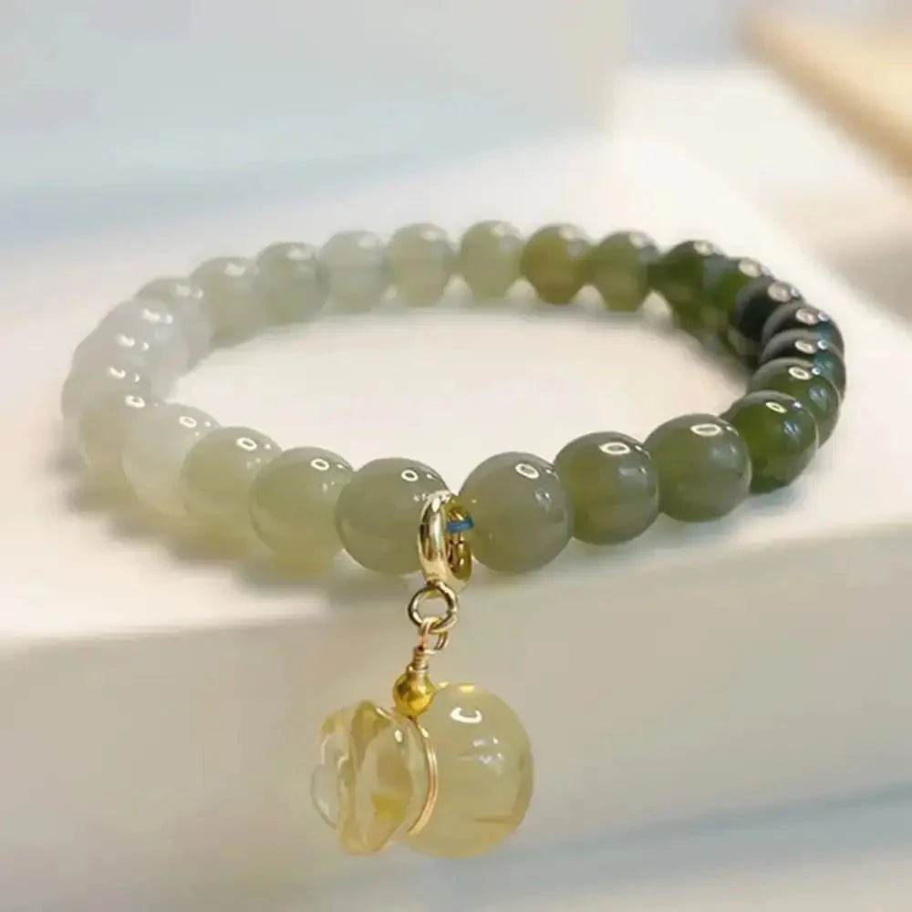 Hetian Jade Money Bag Bracelet – Lucky Wealth Amulet - Loton Decor