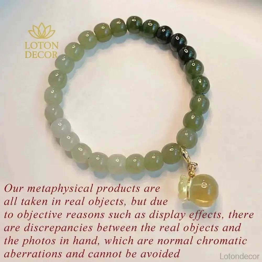 Hetian Jade Money Bag Bracelet – Lucky Wealth Amulet - Loton Decor