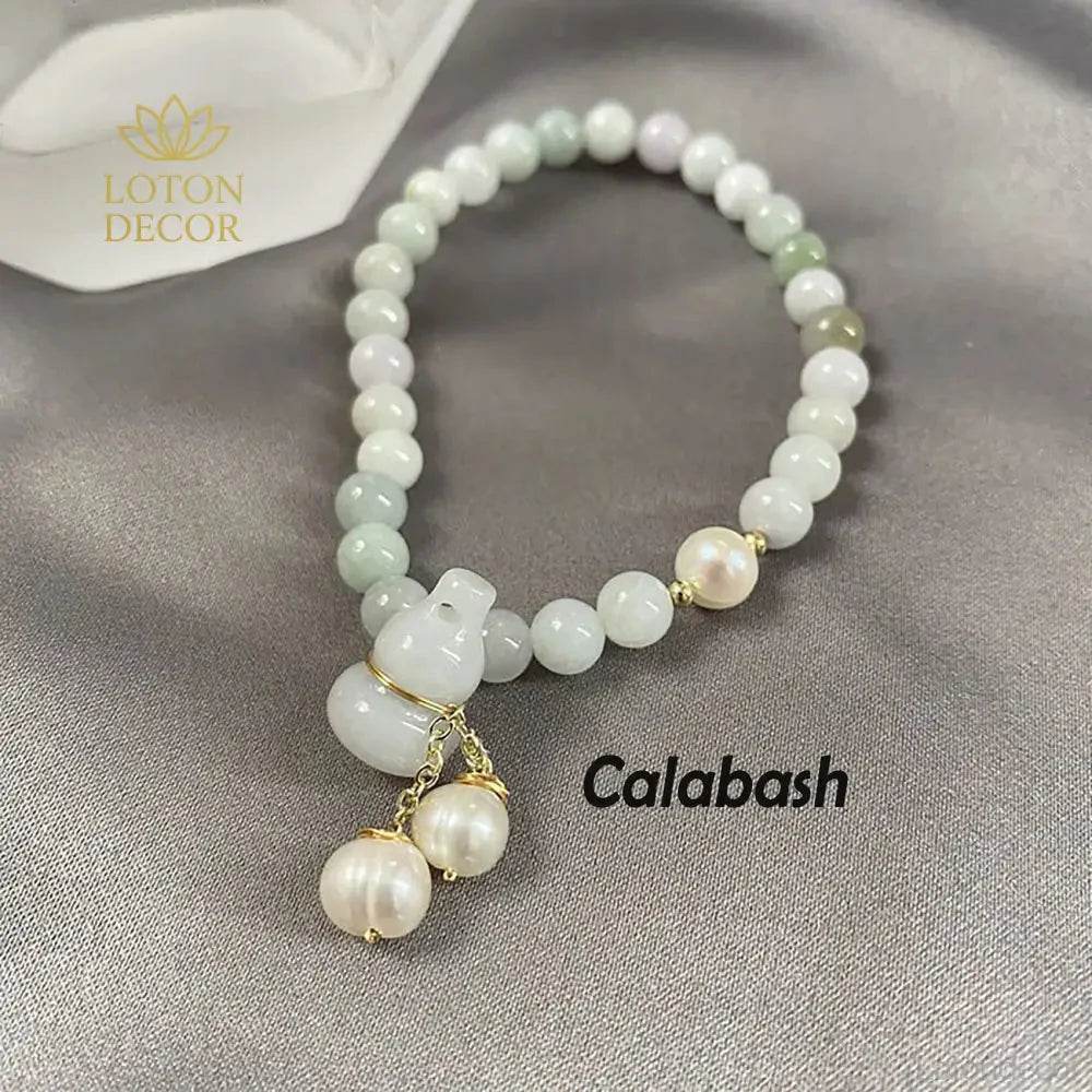 Jade Hulou Wealth Bracelet – Lucky Amulet for Men Women - Loton Decor