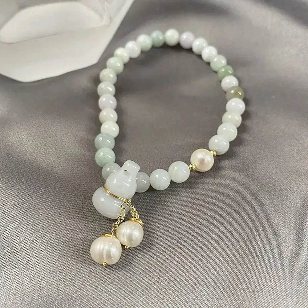 Jade Hulou Wealth Bracelet – Lucky Amulet for Men Women - Loton Decor