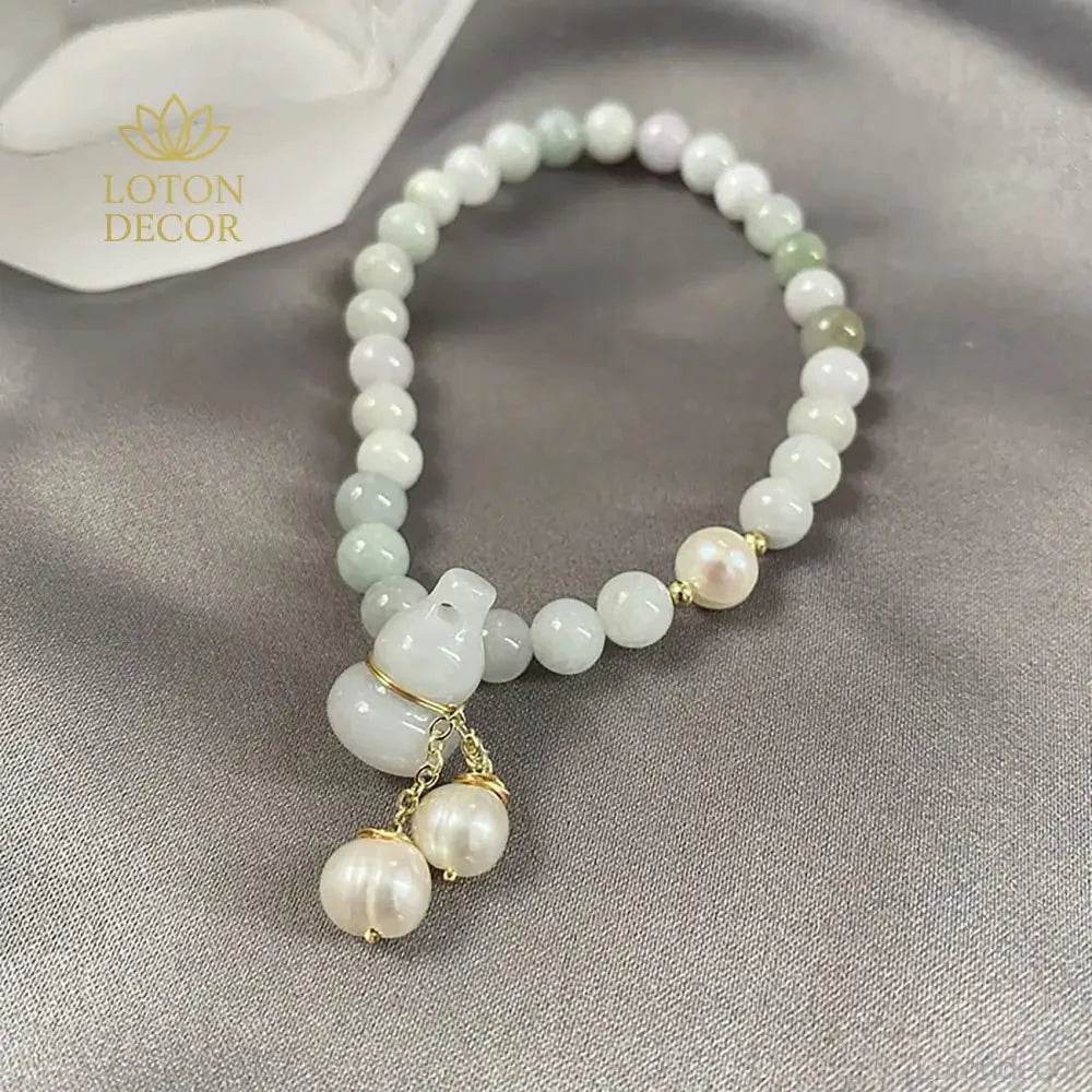 Jade Hulou Wealth Bracelet – Lucky Amulet for Men Women - Loton Decor
