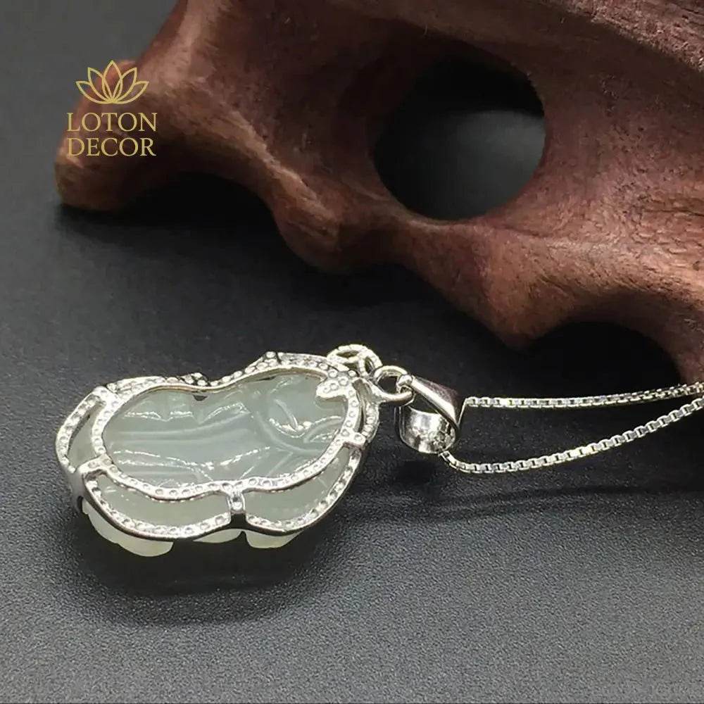 Jade Pixiu Pendant Necklace – Chakra Wealth Amulet - Loton Decor