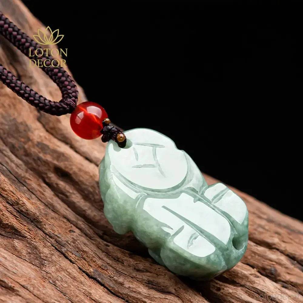 Jade Pixiu Pendant Necklace – Wealth Charm for Men/Women - Loton Decor