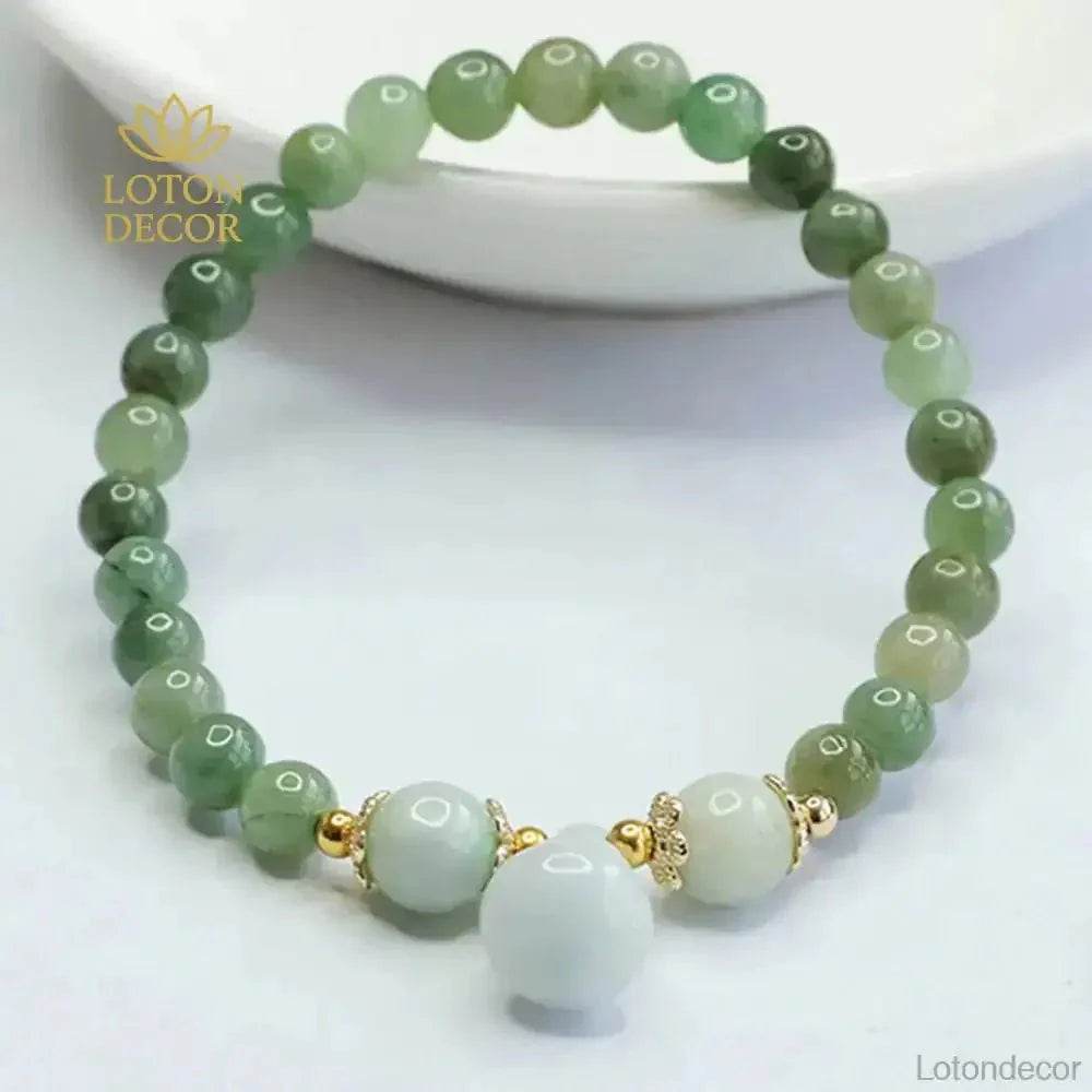 Jadeite Wu Lou Feng Shui Bracelet – Lucky Charm for Prosperity - Loton Decor