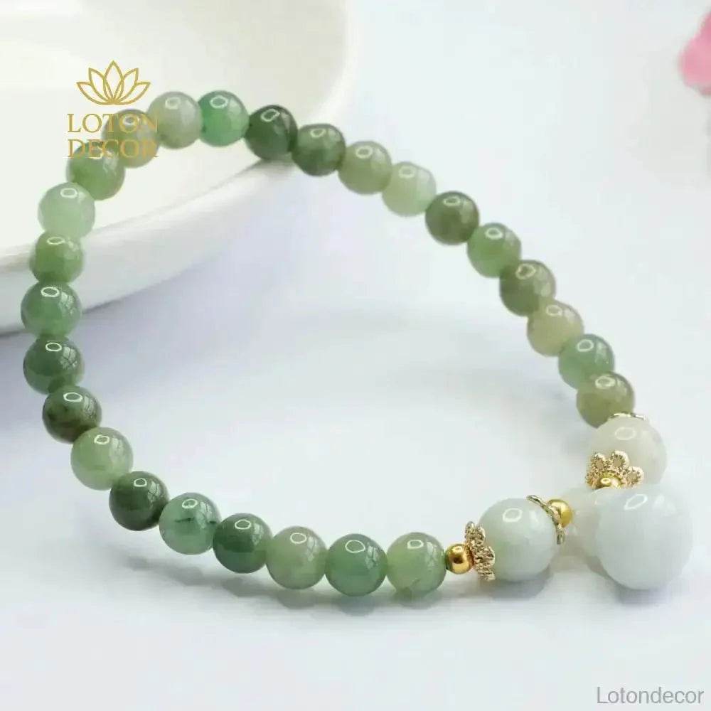 Jadeite Wu Lou Feng Shui Bracelet – Lucky Charm for Prosperity - Loton Decor
