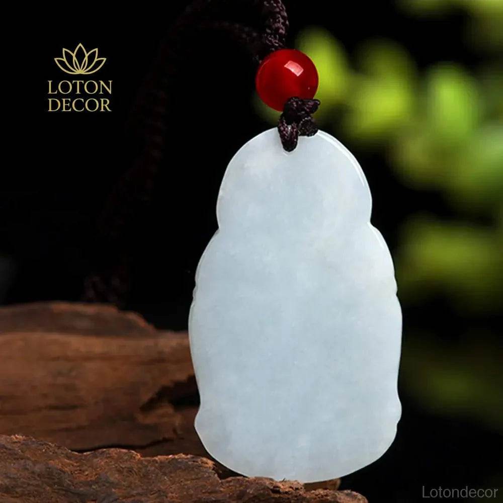 Laughing Buddha Jade Necklace – Lucky Charm for Women - Loton Decor