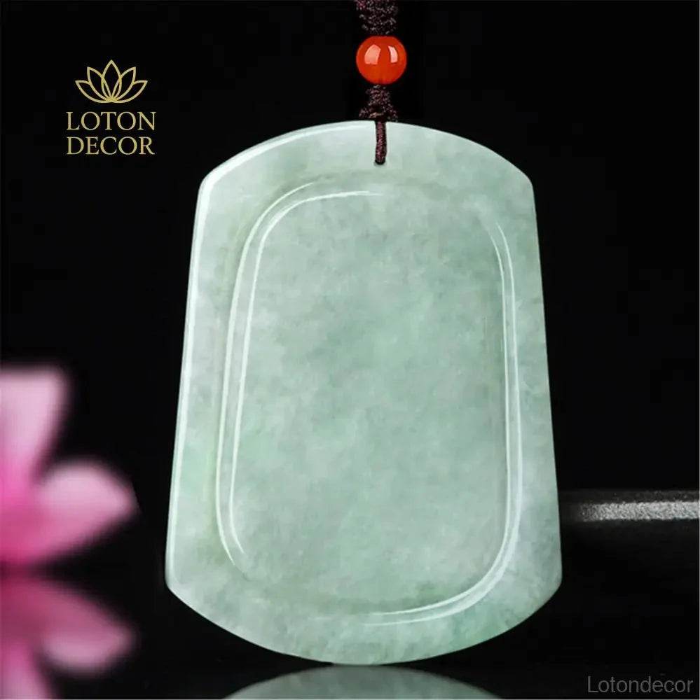 Lotus Koi Jade Necklace – Strong Luck Protection Amulet - Loton Decor