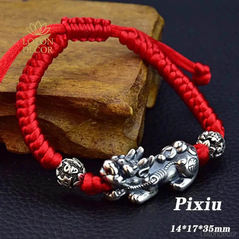 Obsidian Buddha Pixiu Bracelet – Wealth & Courage Amulet - Loton Decor