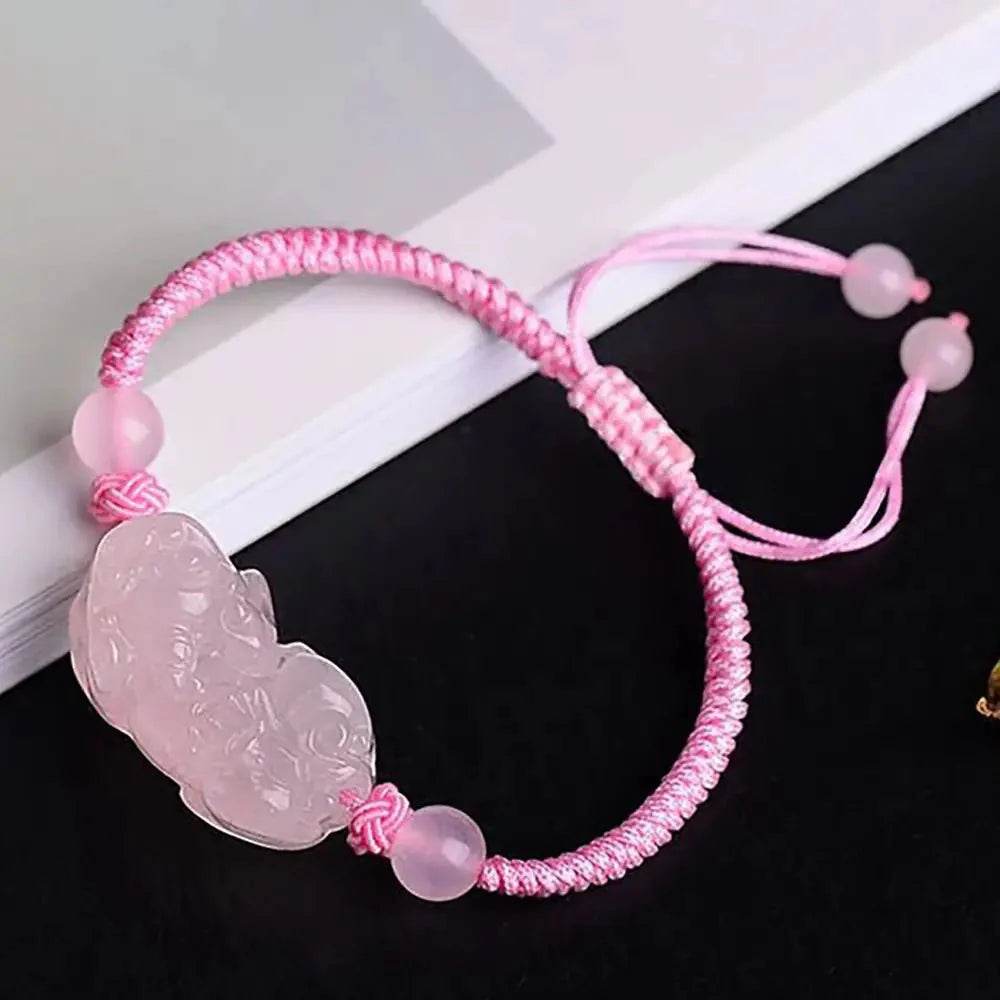 Pixiu Gemstone Bracelet – Antique Style Wealth Amulet - Loton Decor