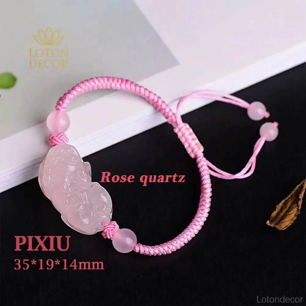 Pixiu Gemstone Bracelet – Antique Style Wealth Amulet - Loton Decor