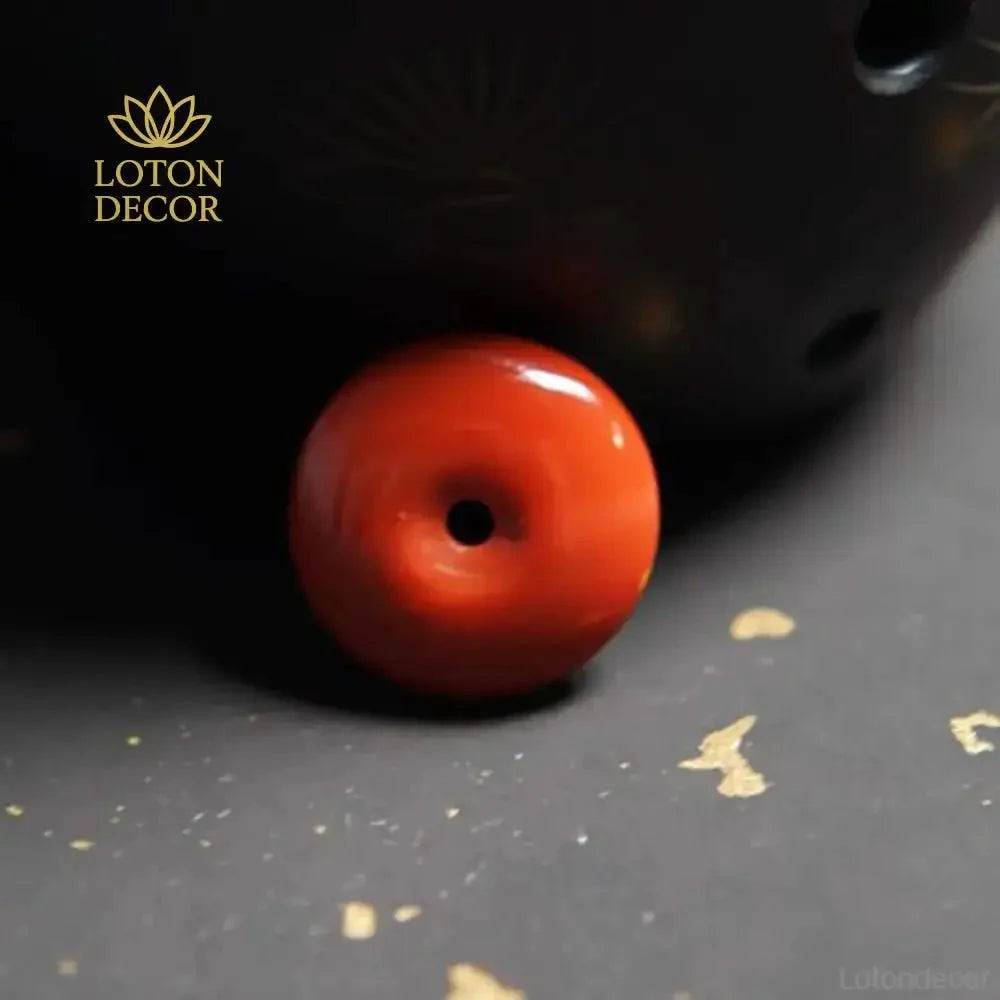 Red Agate Safe Buckle Bracelet – Wine Red Lucky Rope Amulet - Loton Decor