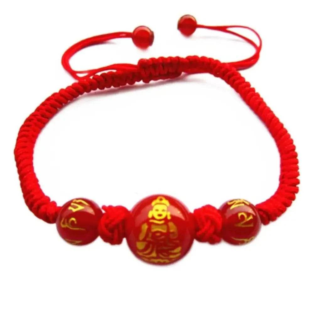 Red Agate Zodiac Bracelet – Lucky Wealth Amulet Feng Shui - Loton Decor