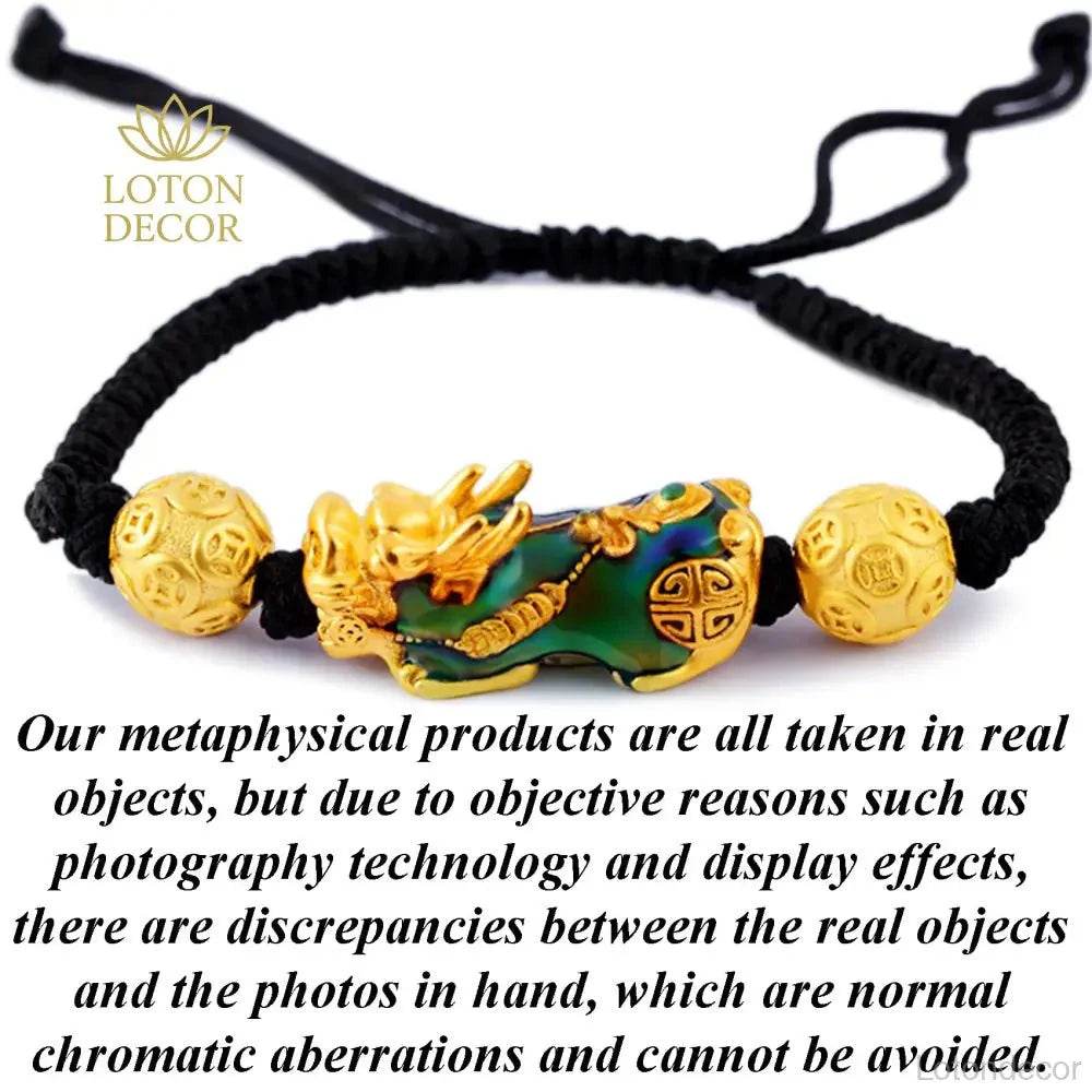 Red String Pixiu Bracelet – Feng Shui Wealth Protection - Loton Decor