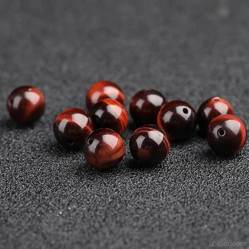 Red Tiger Eye Pi Xiu Bracelet Antique Vietnamese Gold Pi Yao Feng Shui Wealth Crystal Bracelet for Money Prosperity - Loton Decor