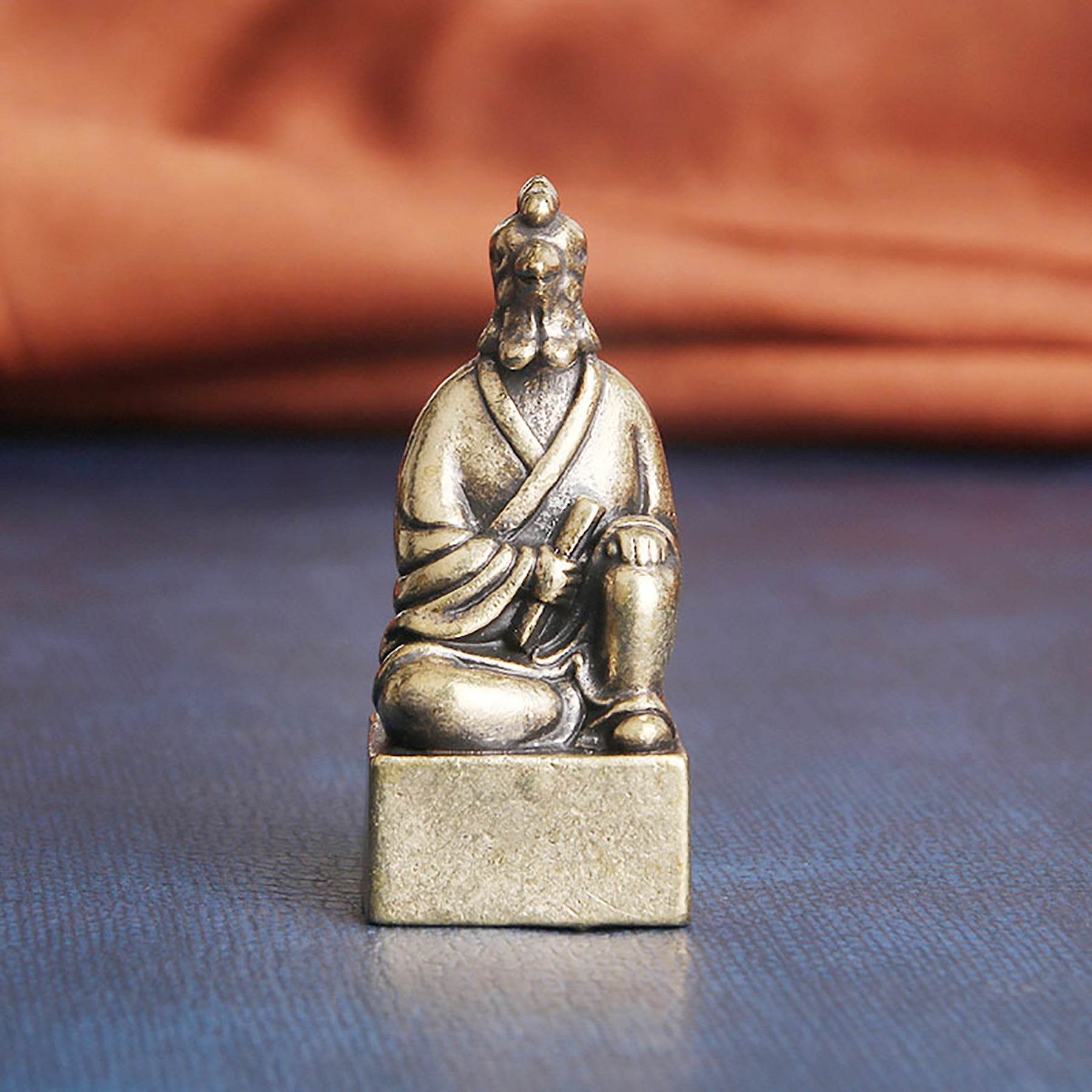 Brass 12 Zodiac Animals Signet Spiritual Animal Figurine Stamps Feng Shui Wealth Longevity Amulet - Loton Decor