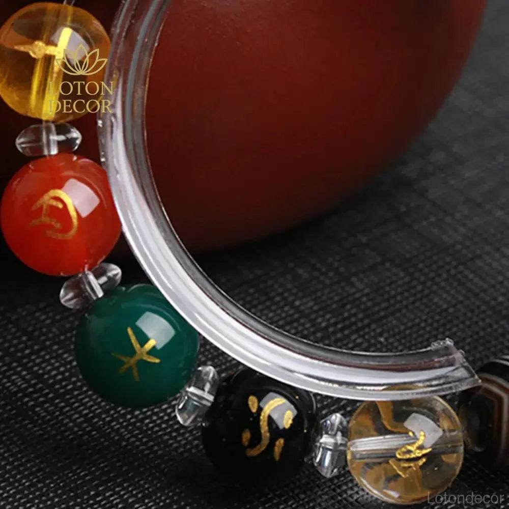 Sardonyx Agate Pixiu Bracelet – Wealth Transfer Amulet - Loton Decor