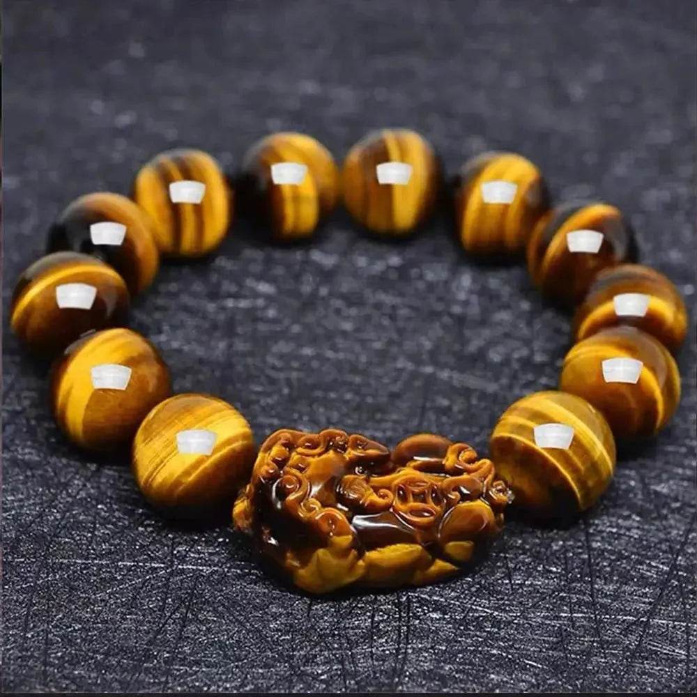 Tiger Eye Pixiu Bracelet – Wealth & Protection Jewelry - Loton Decor