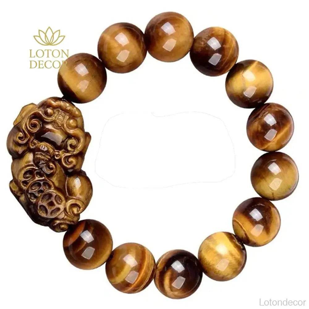 Tiger Eye Pixiu Bracelet – Wealth & Protection Jewelry - Loton Decor