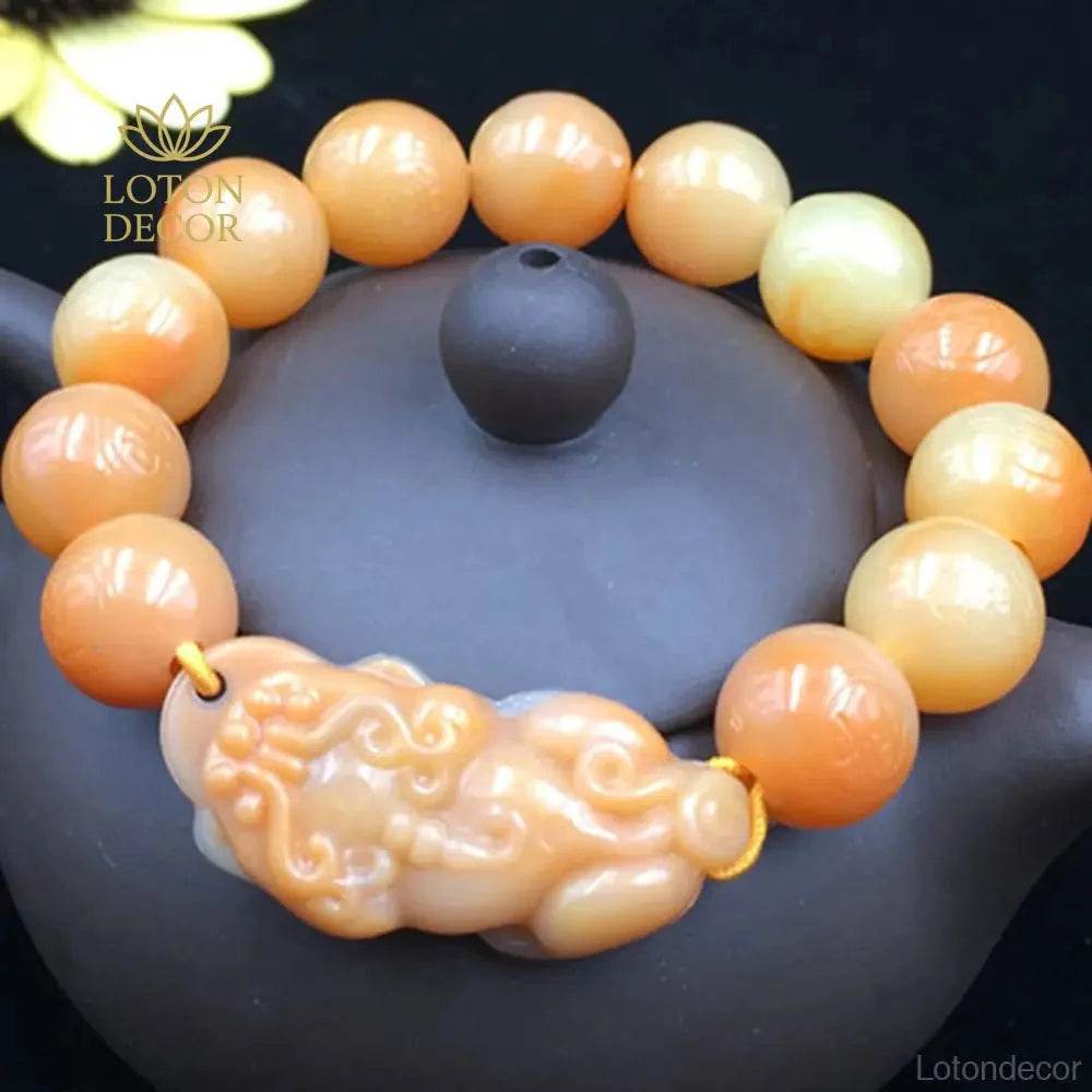 Topaz Pixiu Wealth Bracelet – Lucky Charm for Prosperity - Loton Decor