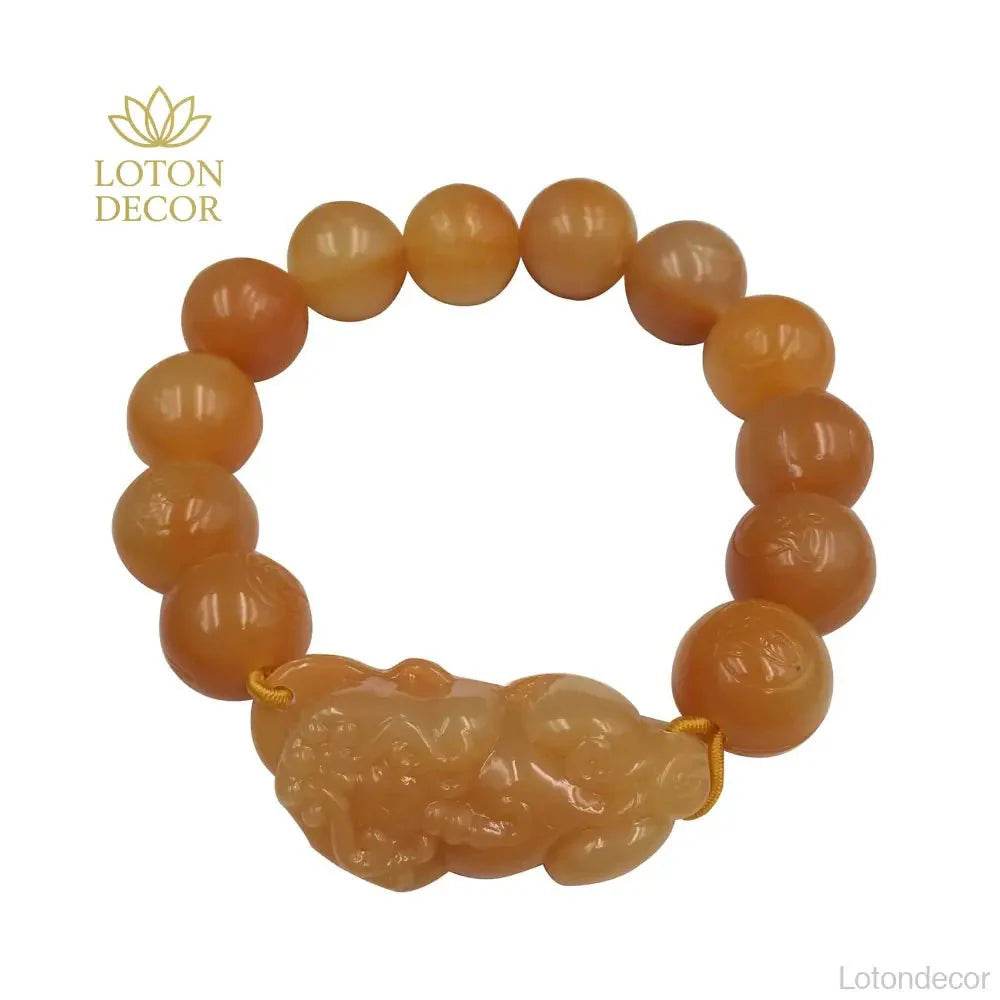 Topaz Pixiu Wealth Bracelet – Lucky Charm for Prosperity - Loton Decor